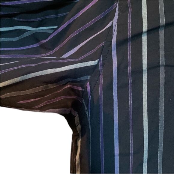3 for $30! Claiborne purple stripped button down shirt - Picture 10 of 11